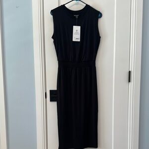 NWT XS Black Sleeveless Athleta Santorini Dress